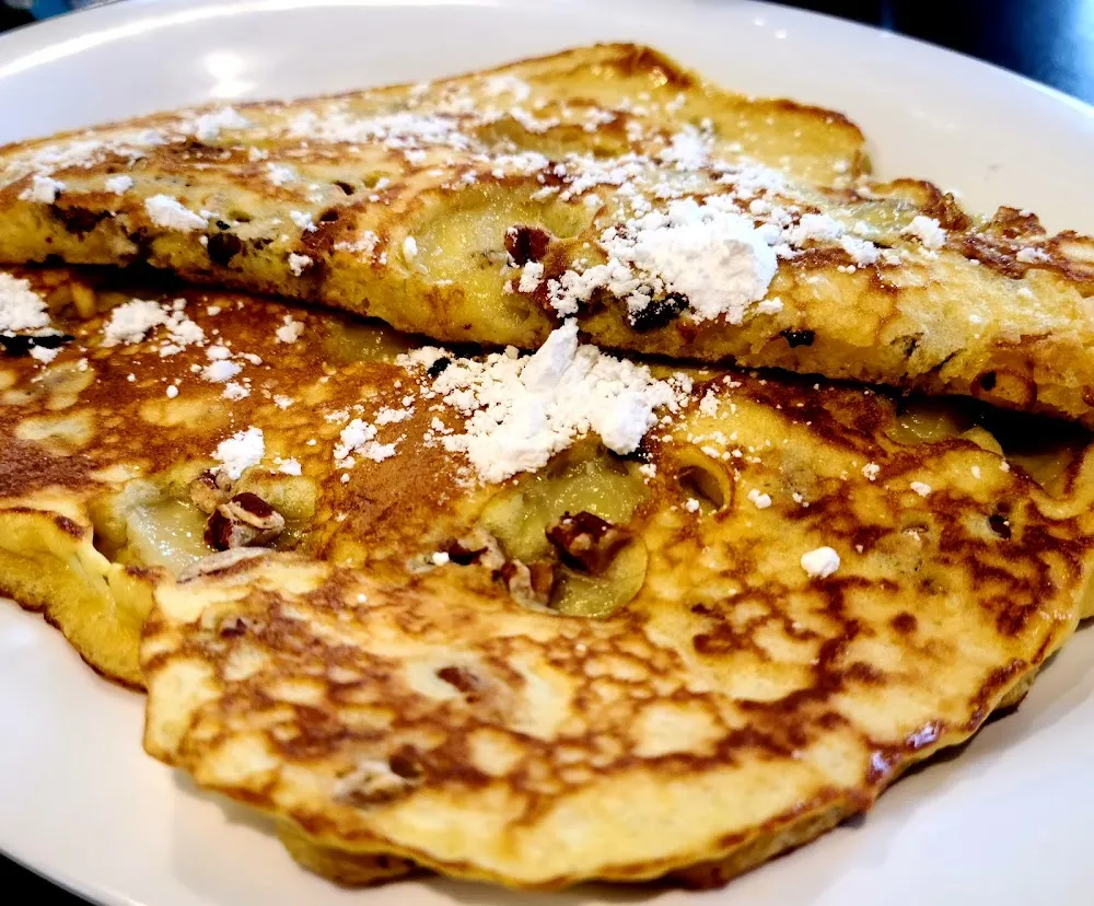 Blueberry French Batter Pancakes Four Full Bountiful
